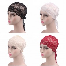 Lace Flower Headband Turban Hairband Hood Headdress Wraps Headscarf Mujer Ladies  eb-62262067